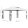 Gazebo with Double Roof 3x4 m White Image 6
