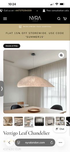 Leaf Pendant Light (80cm) New