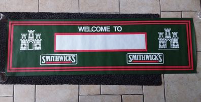 Smithwicks : 59" by 17.5" : Bar/Pub , Vintage Advertising Poster " Welcome to -----------
