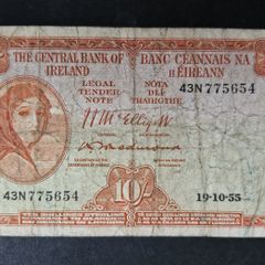 Redmond 1955 10 shillings banknote