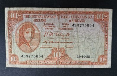 Redmond 1955 10 shillings banknote