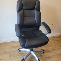 Office chair Black Faux Leather