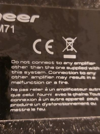 Pioneer Network CD Receiver, Model XC-HM71-K, Radio, CD, IPOD, USB, Wireless Internet Music & Radio, Only one speaker and no remote control