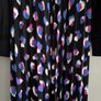 Love & Roses UK 16 Black Pleated Midi Dress Abstract Leopard Print Belted  Brand new with tags. Image 4