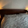 Super-King 6ft Dark Gloss Wood Bed Frame Image 2