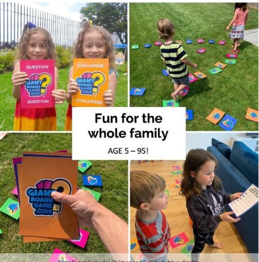 Giant Board Game for Children and Family, Outdoor Garden Entertainment Game