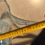 Glass Bowl Round Star Shaped Murano Art Deco Art Blue White Image 3