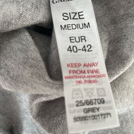Gallery grey button cuff jumper size 12 to 14 New