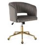 Costway Modern Swivel Home Office Chair with Tufted Back and Seat Image 7