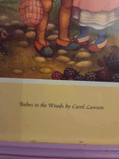 Babes in the Woods by Carol Lawson Framed