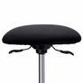 Height-adjustable office stool black  height-adjustable office stool, ergonomic work stool, 360  rotatable stool, seat height 50-70 cm, with anti-slip floor ring Image 2