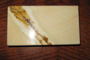 Unique Turkish Cream &amp; Brown Onyx Plinth / Base