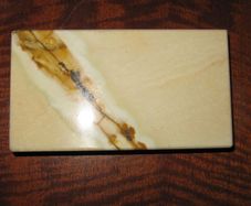 Unique Turkish Cream & Brown Onyx Plinth / Base