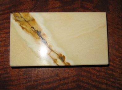 Unique Turkish Cream & Brown Onyx Plinth / Base