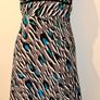 Black, Grey, White and Green Silk Coast dress size 12 Image 2