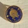 YOUNG TIMERS LEAGUE (Kentish Times newspaper) - children's club membership enamel badge (1930's). Pristine condition. Image 2