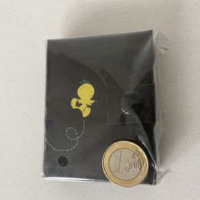 Tweety Mini Photo Wallet with Snap Button | Black