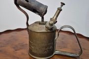 Antique Max Sievert Type 538 Brass Blowtorch Made in Sweden