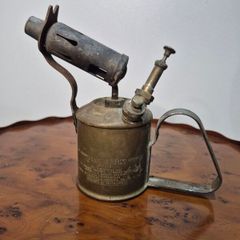 Antique Max Sievert Type 538 Brass Blowtorch Made in Sweden