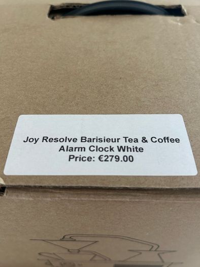 Joy resolve barisieur tea and coffee alarm clock