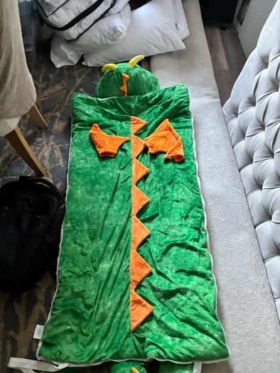 Gorgeous kids dinosaur blanket/ sleeping bag
