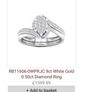 Adara 9ct White Gold 0.50ct Marquise Diamond Ring Image 2