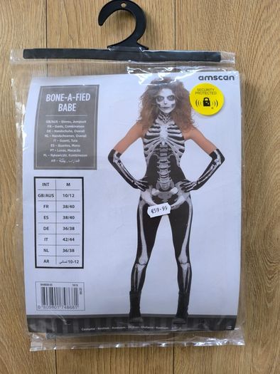 Skeleton Halloween Costume Adult Medium