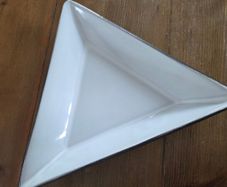 Stephen Pearce Pottery, handmade terracotta Triangle Dish