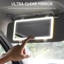 Car Interior Mirrors Sun Visor Plate LED HD Makeup Mirror for Girls Women Rechargeable Fill Light Universal Thin Vanity Mirror Image 3