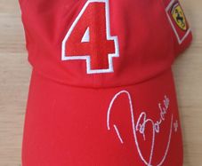 Vintage Ferrari F1 Cap Barrichello #4 Embroidered Signature