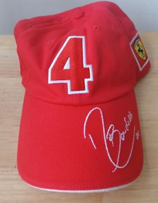 Vintage Ferrari F1 Cap Barrichello #4 Embroidered Signature