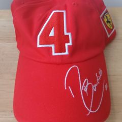 Vintage Ferrari F1 Cap Barrichello #4 Embroidered Signature