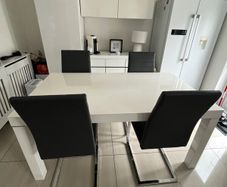 Dining table and chairs