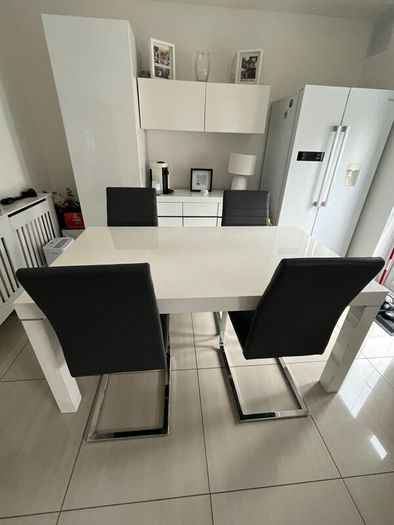Dining table and chairs