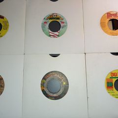 Six 7 inch Reggae/Roots Reggae/Dancehall records