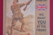 Australian ww1 recruitment poster, vintage style metal sign .