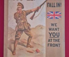 Australian ww1 recruitment poster, vintage style metal sign .