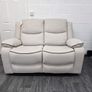 Cream & Grey Chloe 3+2 Seater Micro Fabric Recliner Sofas Image 3