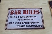 steel bar sign