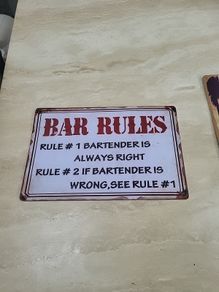 steel bar sign
