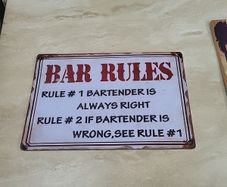 steel bar sign