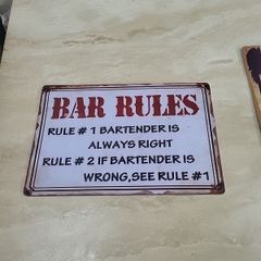 steel bar sign