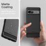 Slim Fit Case for Google Pixel 7, Thin Phone Cover Matte Finish with Shock-Absorption and Carbon Fiber Design (Black) Image 6