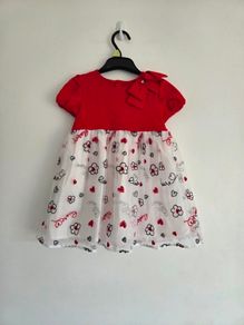 Like New Mayoral Dress with Hearts and Flowers - 3years
