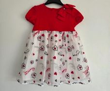Like New Mayoral Dress with Hearts and Flowers - 3years