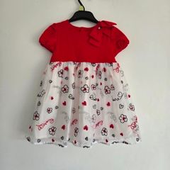 Like New Mayoral Dress with Hearts and Flowers - 3years