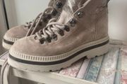 ankle alpe suede chunky laced ankle boots size 39
