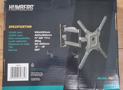 TV Wall Mount Bracket Arm Tilt Swivel 17-56"