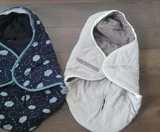 Baby car seat / buggy blankets (x2)