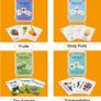 Flash Cards for Toddlers Educational Flash Cards 4 Pack Preschool Learning Flash Cards with Animals, Fruits, Transportation, Body Parts Waterproof Baby Flashcards for 2-6 Year Olds Image 5